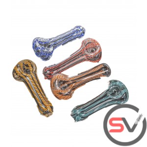 STRIPED CANDY CANE SWIRLS PIPE 3inch 5CT/PK